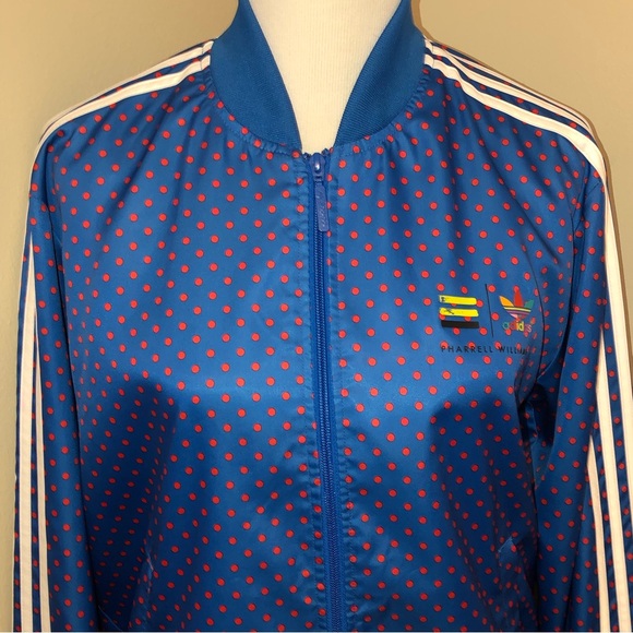 Adidas X Pharrell Williams RARE Blue/Red Polkadot Jacket,Size-Medium(M) - Picture 15 of 15